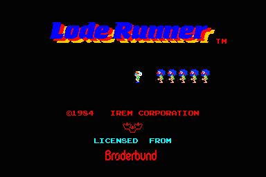 Lode Runner (set 1) Title Screen